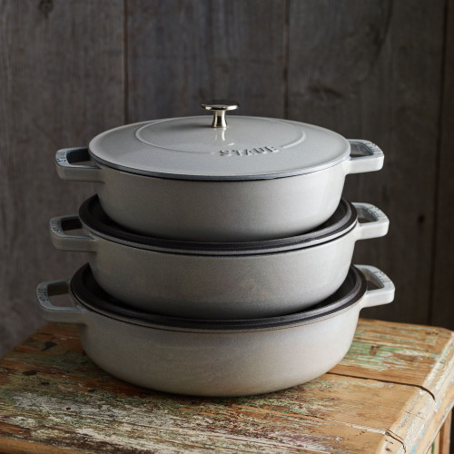 Saute Pan Chistera w/Lid 24cm, White Truffle
