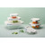 Clear Glass White Square Container - 500ml
