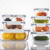 Clear Glass 10Pc Set -White