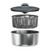 Easy Spin Salad Spinner S/Steel L