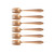 Black Lbl Rose Gold Satin 6pcSet