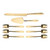 Gold Cake Knife, Server & Set/8