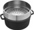 Round Cocotte with Steamer 26cm, Black