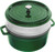 Round Cocotte with Steamer 26cm, Basil Green