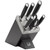 All Star  Knife Block 7/Set, Rubberwood Anthracite