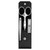 Twinox Beauty Tool 3/Set, Matte-Satin Stainless Steel, Yak Leather