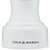 Hoxton White Gloss Pepper Mill 10.4cm