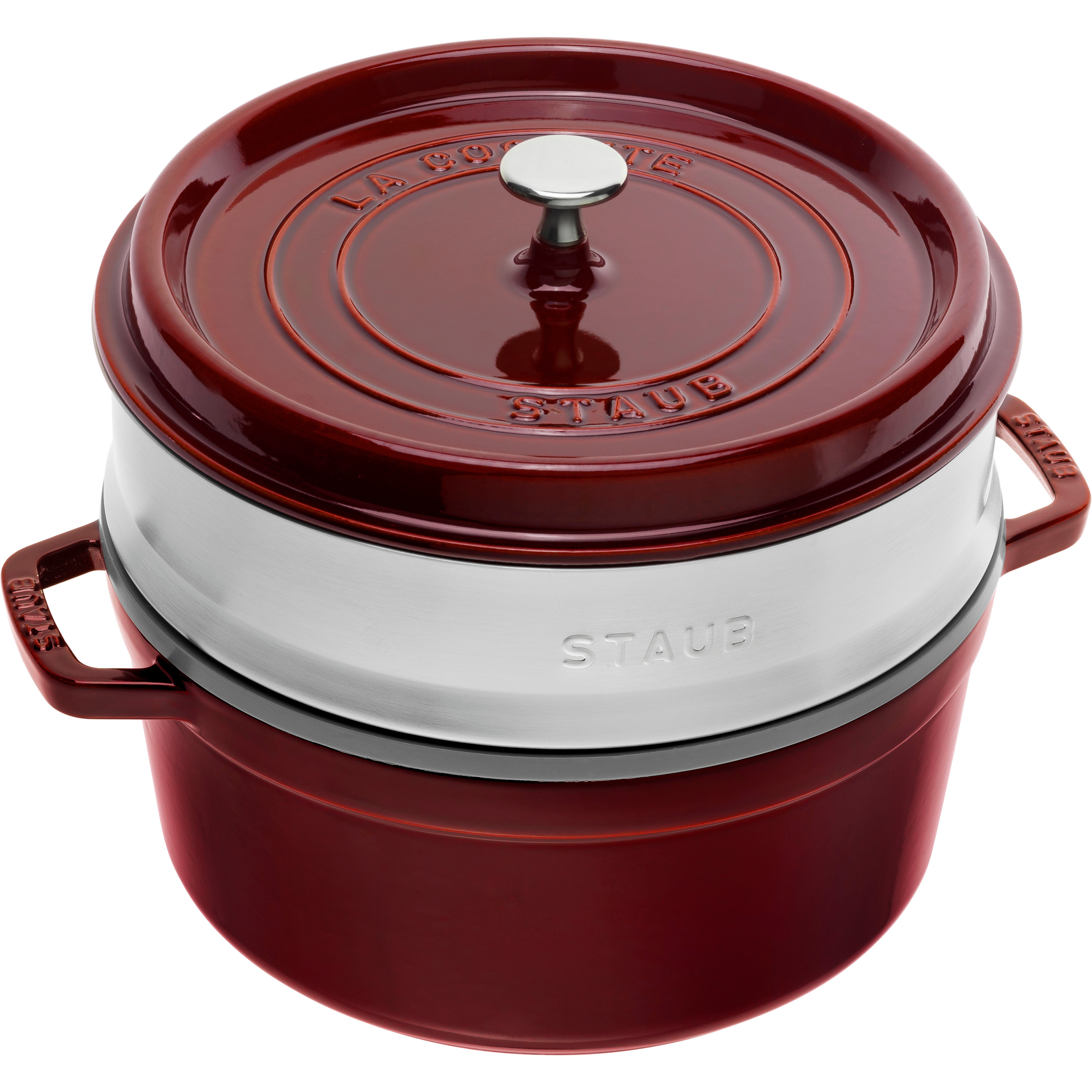 Round Cocotte with Steamer 26cm, Basil Green - Zwilling Australia