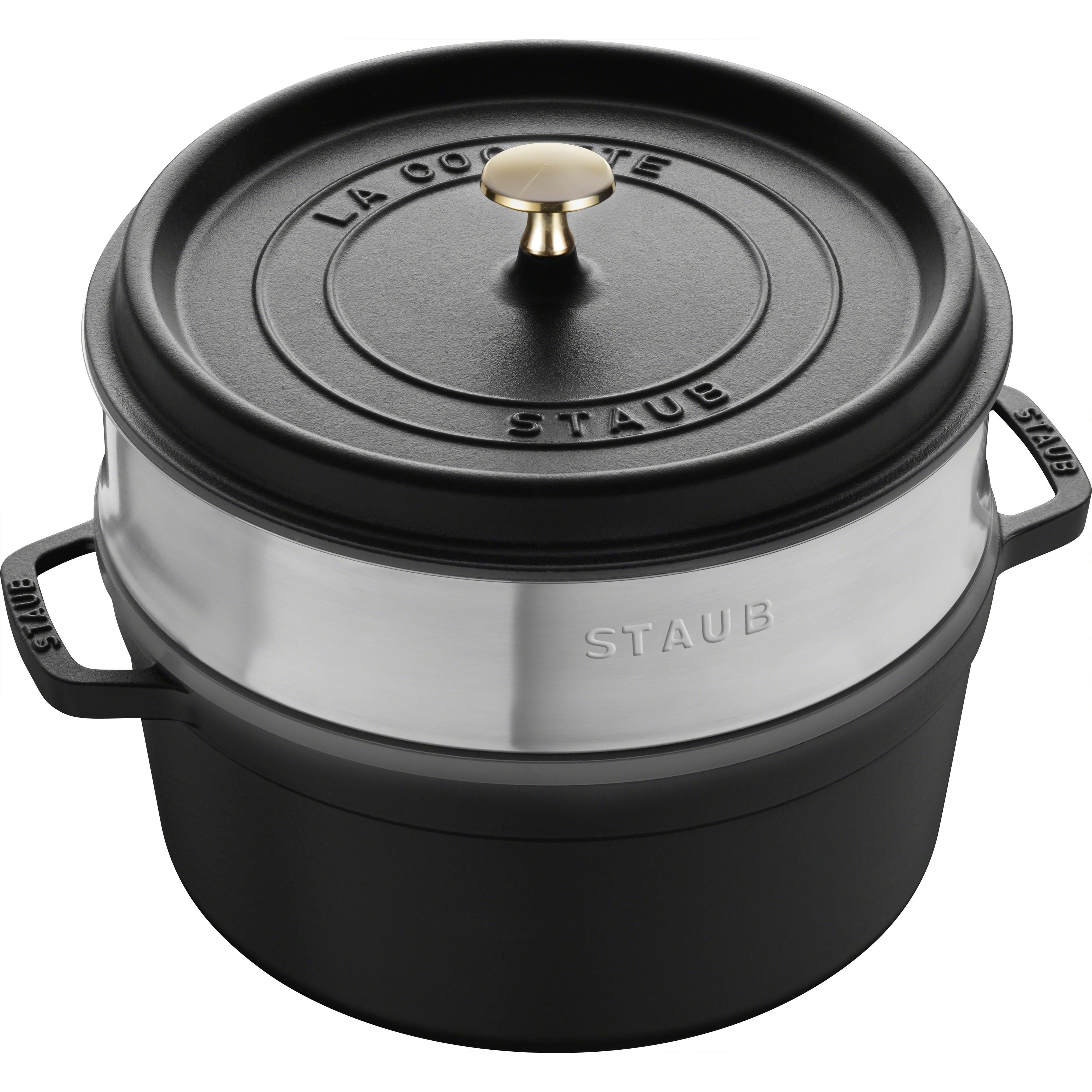STAUB Cocotte Ronde 22cm シャイニーブラック 楽天市場】ストウブ ココット ラウンド 22cm シャイニーブラック 両手