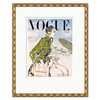 CN-25-0436G  Vogue Cover, "Travelling with Fashion," Carl Erickson, January 1, 1947