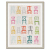 DG-0135  Painted Chairs in Multi