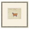P-6101  Cow - Sm. Mennonite Ledger Drawing