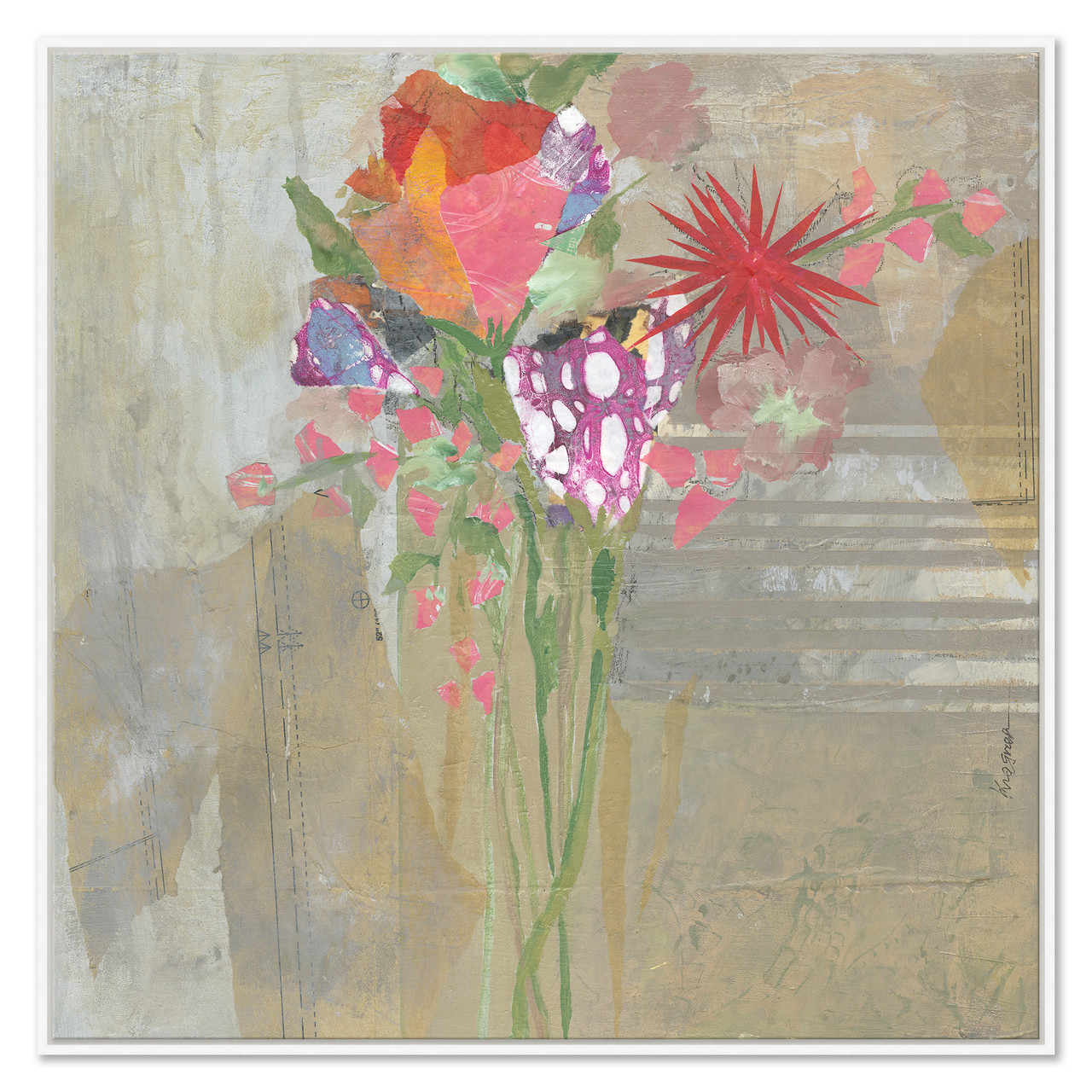 K-JHK-23-0628 Wildflowers on Beige - Soicher Marin