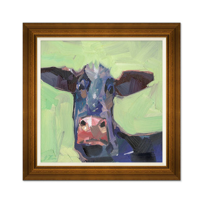 Curious Cow on Canvas