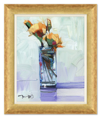 The Glass Vase on Canvas