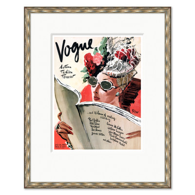 CN-25-0431L  Vogue Cover, "Autumn Fashion Forecast Illustration," Rene Bouet-Willaumez, July 15, 1941