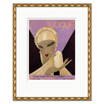 CN-25-0434I  Vogue Cover, "Early Paris Openings & Brides," Eduardo Garcia Benito, April 1, 1927