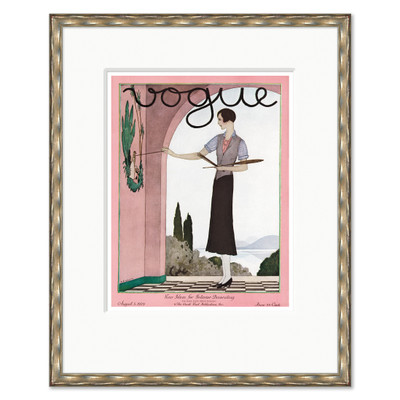 CN-25-0437J  Vogue Cover, "New Ideas for Interior Decorating," Andre E. Marty, August 3, 1929