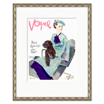 CN-25-0435C  Vogue Cover, "Paris Openings," Pierre Mourgue, March 1, 1935