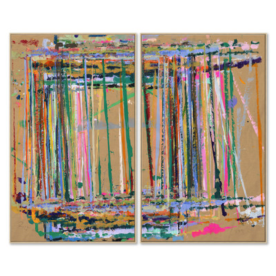 K-HC-25-0767 (Set)  Beginnings Diptych, Canvas