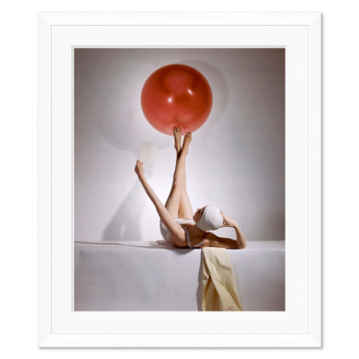 Vogue Magazine, "Model Balancing a Red Ball on her Feet," Horst P. Horst, May 15, 1941