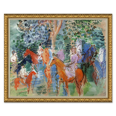 P-7378  La Famille Kessler a Cheval, Raoul Dufy