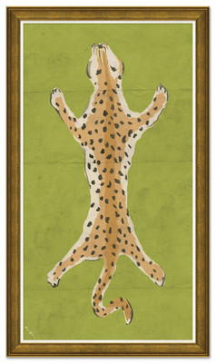 『 Pink Leopard family 』by Zuberi 60*60cm Pink Leopard family 』by Zuberi 60*60cm（Picture of a pink