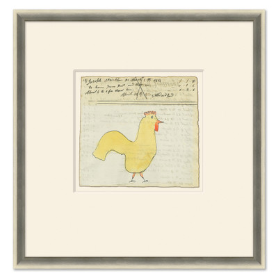 P-6105  Chicken - Sm. Mennonite Ledger Drawing