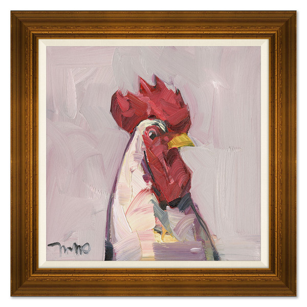 Chicken Portrait on Canvas