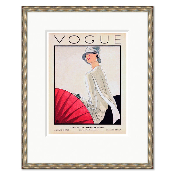 CN-25-0431G  Vogue Cover, "Forecast of Spring Fashions," Porter Woodruff, January 15, 1928