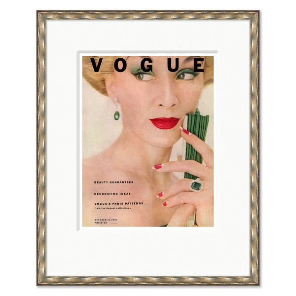 CN-25-0433J  Vogue Cover, "Lisa Fonssagrives," Clifford Coffin, October 15, 1951