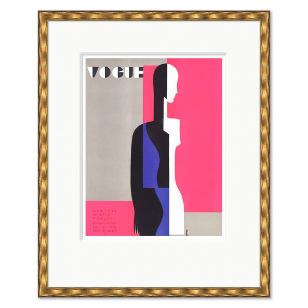 CN-25-0440F  Vogue Cover, "NY Winter Fashions," Eduardo Garcia Benito, March 9, 2017