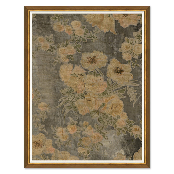 P-7421  Antique Floral Fresco