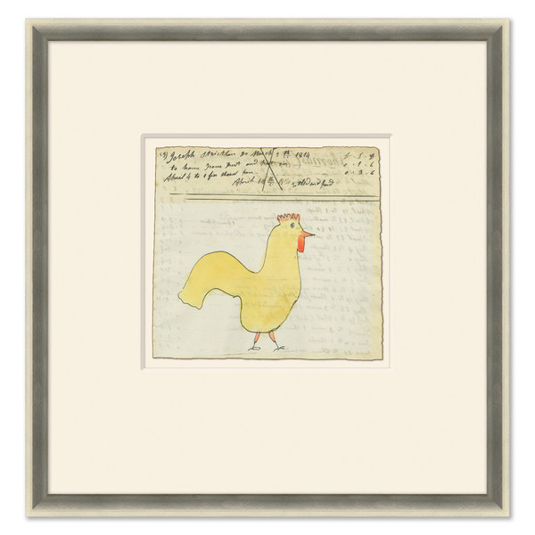 P-6105  Chicken - Sm. Mennonite Ledger Drawing