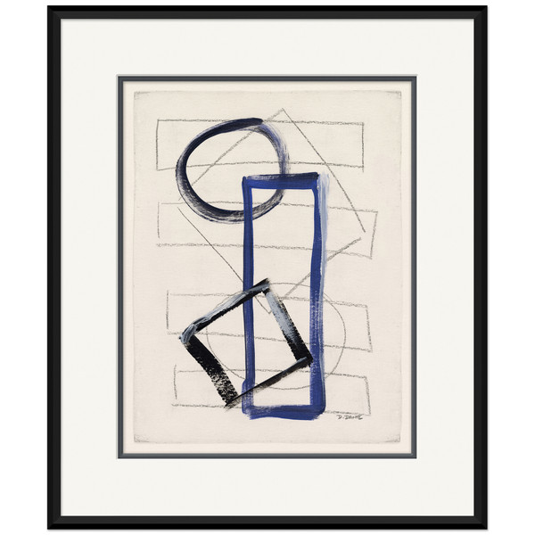 P-7056B  Abstract Shapes in Blue 7