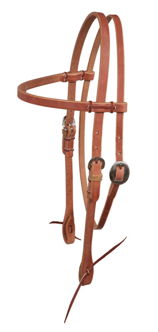 Hand Tied Headstall - Straight Browband