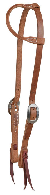 One Ear Headstall - w/Blood Knot Tie