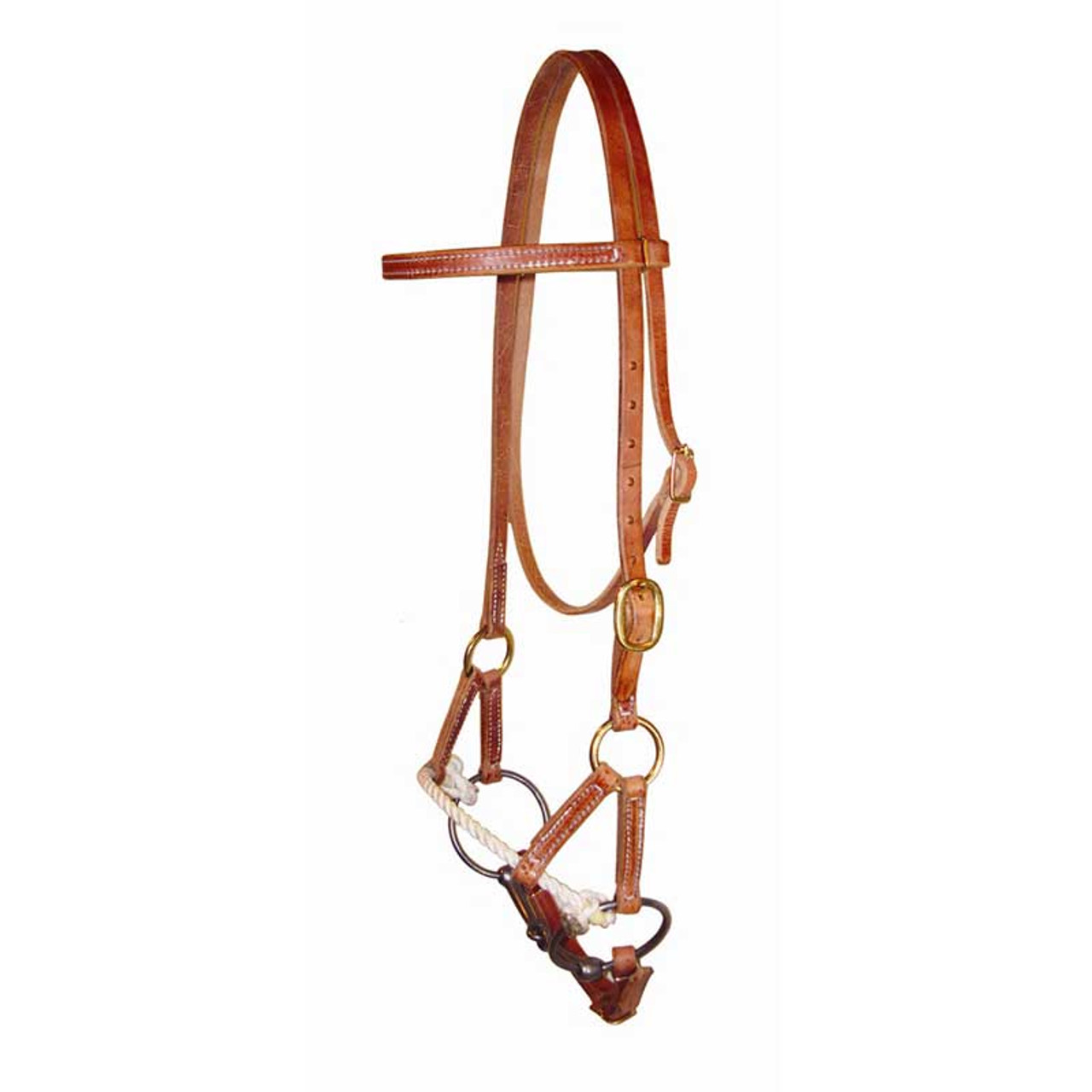 Leather Side Pull, Leather Half Breed Side Pull | Working
