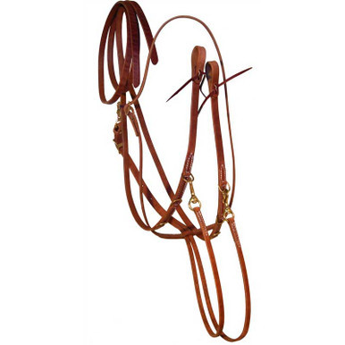 Fourche de martingale souple en cuir pour équitation