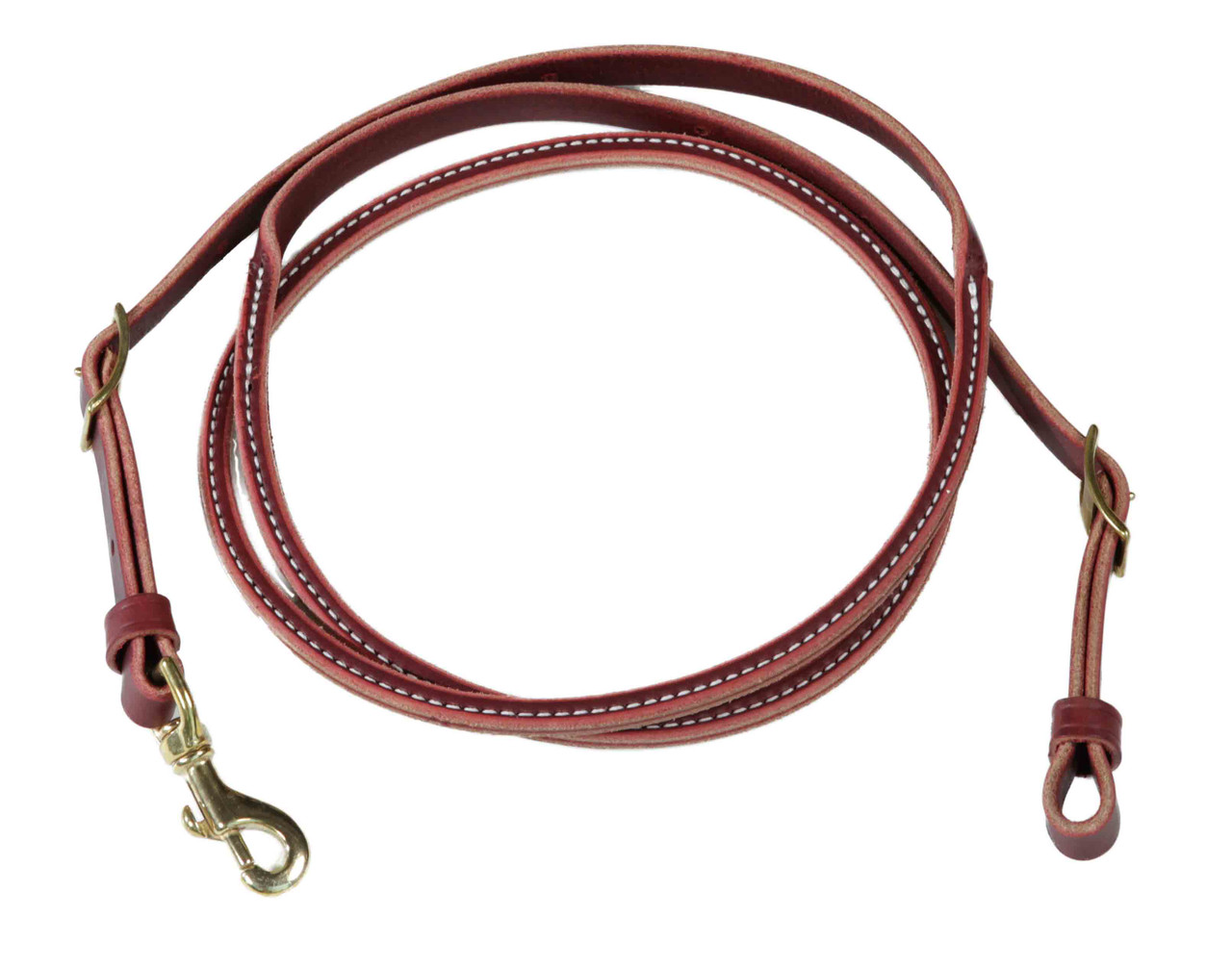 Berlin Leather Latigo Rolled Center Roper Rein