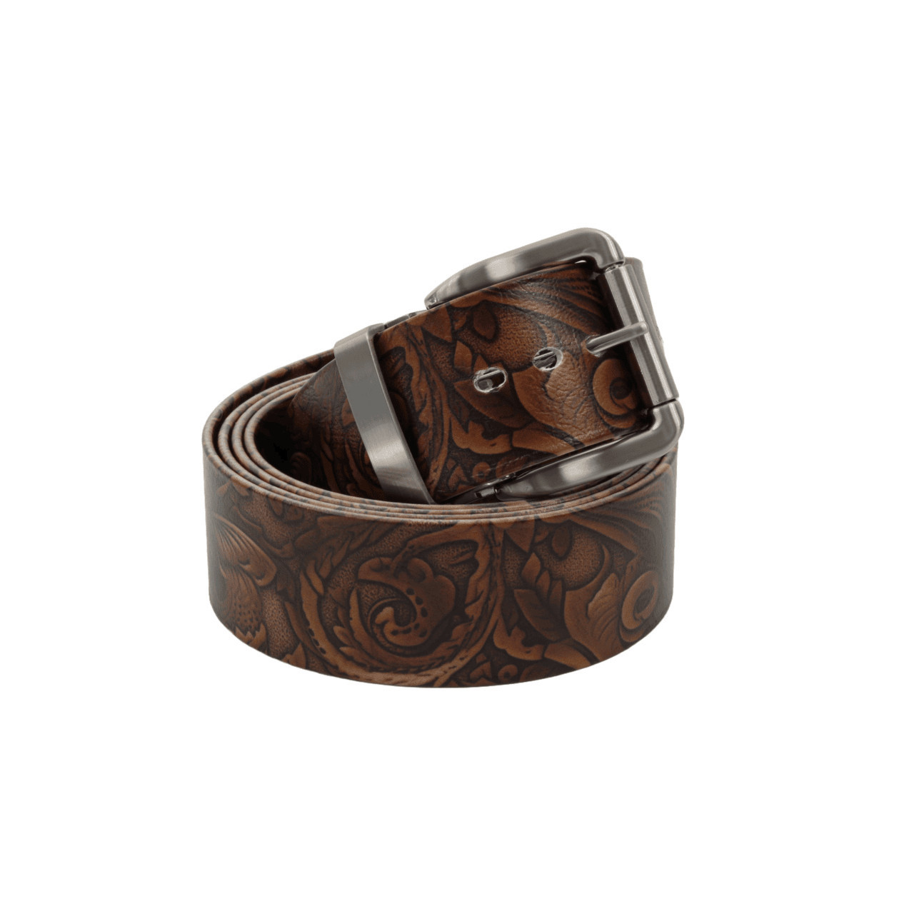 Classic Tooled Leather Printed Belt - Working Horse Tack
