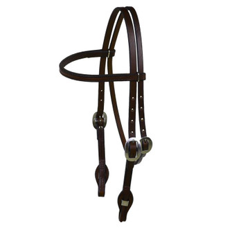 Dark Oiled Headstall - With Quick Change