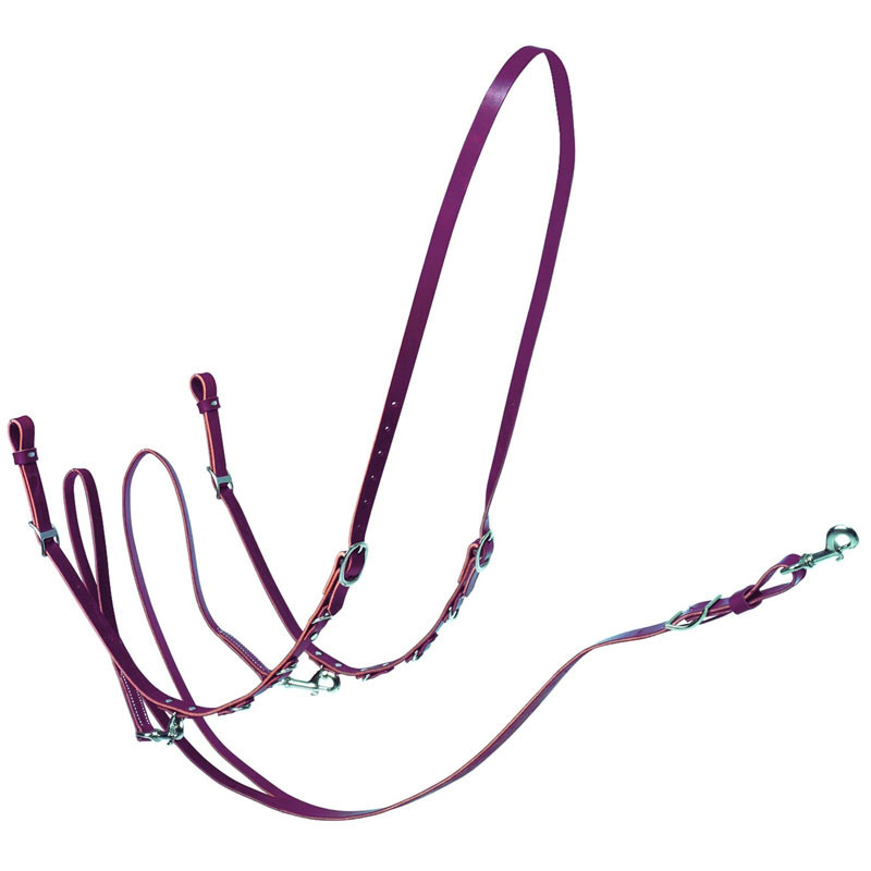 Leather German Martingale with Barrel Reins, Western German Martingale