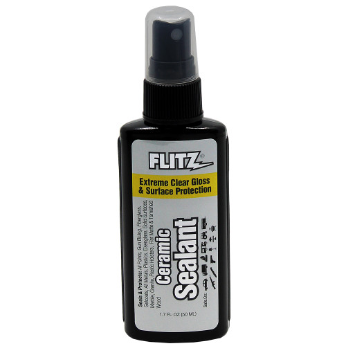 The front of Flitz Ceramic Sealant 1.7 ounce spray bottle
