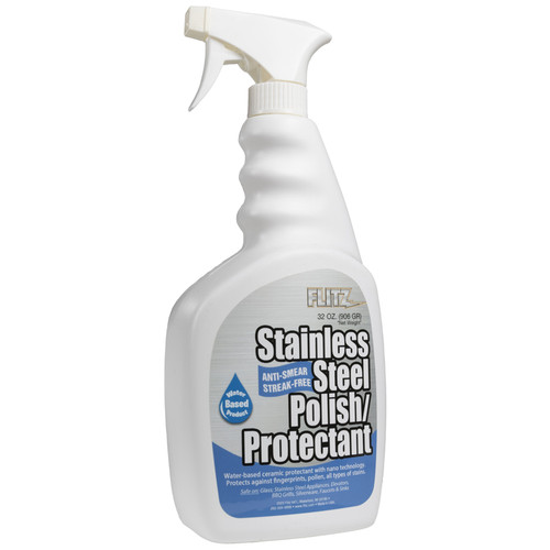 Flitz Stainless Steel & Chrome Polish/Protectant (32oz WHITE)