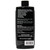 A black bottle of Flitz Gun Bore Cleaner is shown from the back angle. The back of the bottle label offers instructions and details about product use.