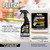 A graphic featuring a 16 oz and gallon-sized bottle of the Flitz Calcium Rust Lime Remover, and directions on how to use the product.