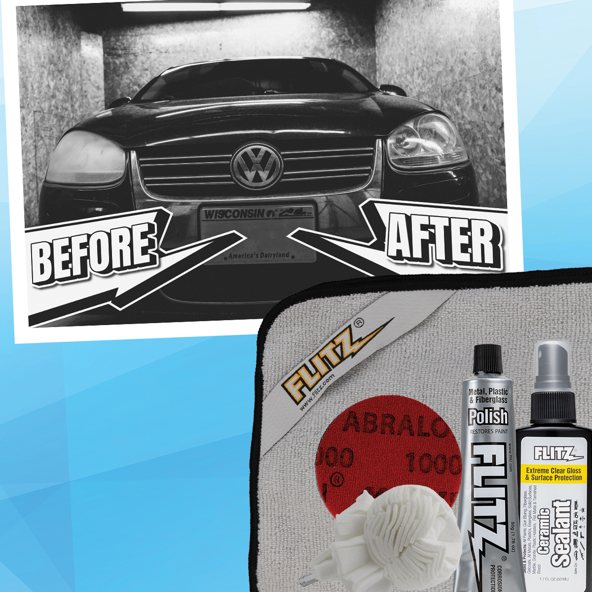 How to Restore Headlights with the Flitz Headlight Restoration Kit