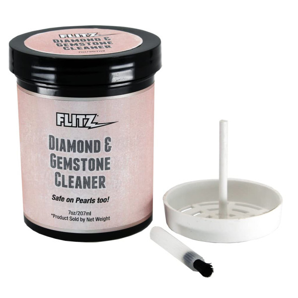  Flitz Precious Metals Polishing Creme - Jewelry Cleaner for All  Jewelry, Ring Cleaner, Silver Polish, Diamond Cleaner - Quick, Easy, Leaves  Protective Coating, Removes Tarnish - for Men & Women: Clothing