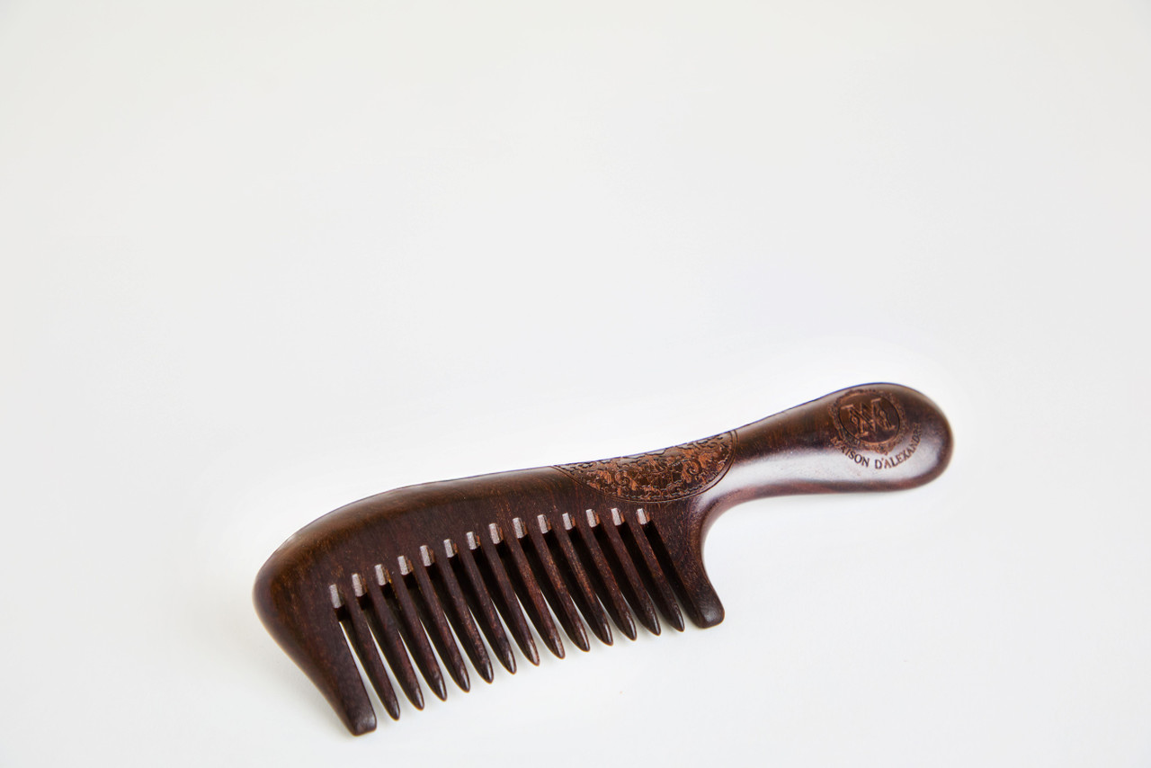 Wide Tooth Mahogany Comb